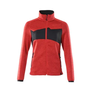 MASCOT Damen Strickpullover mit Reißverschluss ACCELERATE Verkehrsrot / Schwarz M - 18155-951-20209-M