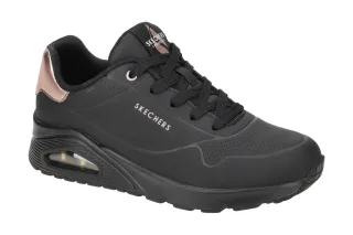 Skechers 177094 BBK Damen Schn?r-Halbschuhe Schwarz Air Cooled Memory Foam
