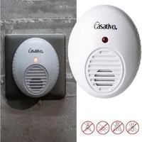 Casativo Insektenfalle Ultraschall Insektenvertreiber Steckdose 47 m² Mücken-&Moskitoabwehr, Ultraschall-Frequenz 25 kHz, Leistung 1,1 Watt, chemiefrei