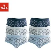 Clipper Slip (Packung, 6-St) mit Eingriff, schöne Feinripp-Qualität aus reiner Baumwolle