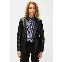 LASCANA Lederimitat-Blazer mit Reverskragen, taillierter Damenblazer, Business-Look