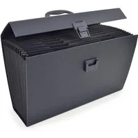 RAPESCO Organisationsmappe RAPESCO Fächertasche, DIN A4, 19 Fächer, schwarz