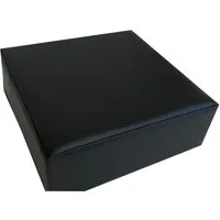 kissenfabrik-juwan Sitzkissen Sitzerhöhung, Extradickes Sitzpolster Elastischer Viscoschaum – Kunstleder Schwarz