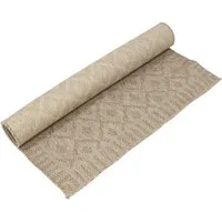 Dekoleidenschaft Outdoorteppich "Naturally" aus PP beige, 120x180 cm, Garten Balkon Teppich wetterfest, rechteckig, UV-beständig, schimmelresistent, wasserabweisend, schmutzabweisend