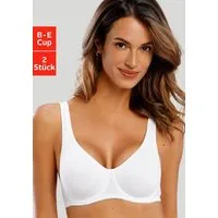petite fleur by Lascana T-Shirt-BH (Packung, 2 Stück) mit Bügel, ohne Schale
