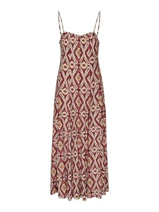 ONLY - ONLSTACY MIKASI LONG STRAP DRESS WVN Brick Red - Gr. - M