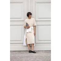 SENSES.THE LABEL Sommerkleid mit Baumwolle