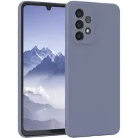 EAZY CASE Handyhülle für Samsung Galaxy A33 5G Hülle Silikon 6,4 Zoll, Silikon Schutzhülle mit Kameraschutz Matt Back Cover Soft Eis Blau