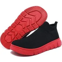 HUSK'SWARE Barfußschuh (atmungsaktive Freizeitschuhe für breite Füße) Paar-Sportschuhe mit Flyknit-Obermaterial, leichte Laufschuhe