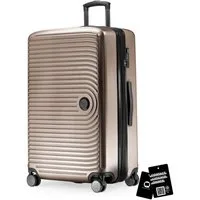 Hauptstadtkoffer Trolley Mitte, 4 Rollen, Großer Koffer + digitaler Gepäckanhänger, TSA, Doppelrollen