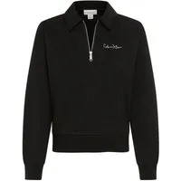 Calvin Klein Jeans Sweatshirt Regular fit mit Troyer-Kragen