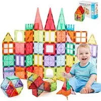 Youyijia Magnet 100 Stück magnetische Bausteine für Kinder