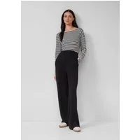 s.Oliver Chinos Hose Scuba-Jogpants mit Wide Leg und Elastikbund