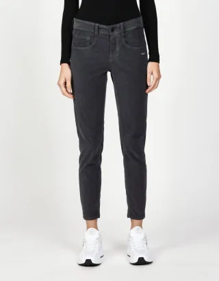 GANG Damen Hosen 94AMELIE - relaxed fit Hose dark grey