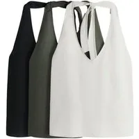 The Set Neckholdertop The Set Neckholder-Oberteile, 3er-Pack (3-tlg)