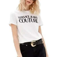 Versace Jeans Couture T-Shirt T-Shirt Logo Top Baumwolle Bluse Retro Shirt CREW NECK ein ikonisches Kleidungsstück,Schlicht und modisch
