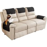 Zyronn Sesselschoner Für Relaxsessel Mit Armlehnen, Sesselbezug Mit Taschen, Wasserdicht & rutschfest Möbelschutz für Sofa, Stuhl