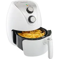 monzana Heißluftfritteuse, 1350 W, 3,6L mit Rezeptheft 9in1 Funktion 80-200°C Cool Touch Weiß