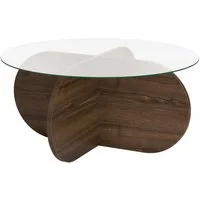 Skye Decor Couchtisch Aeris, Modernes Design Gehärtete Glasplatte Pflegeleichte Oberfläche