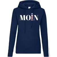 Youth Designz Kapuzenpullover Moin Leuchtturm Damen Hoodie Pullover mit Trendigem Frontdruck