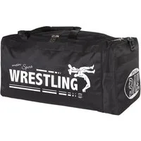 BAY-Sports Sporttasche Trainingstasche mein Sport Wrestling Wrestler Catchen Ringen schwarz (Stück), 70 cm, auffälliger und aufwendigen Druck