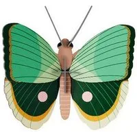 studio ROOF Wanddekoobjekt 3D Farngestreifter Schmetterling (1 St), Zum Zusammenstecken