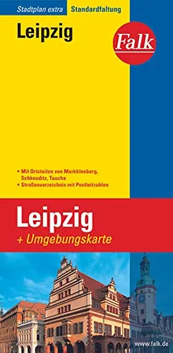 Falk Stadtplan Extra Standardfaltung Leipzig
