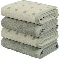OTTO home Handtücher Regona, Handtücher 50x100cm, flauschig und weich, 500 gr/m², Frottier (Set, 4-St), Premium Handtücher mit Bordüre, Set, 100% Baumwolle, 5 Jahre Garantie