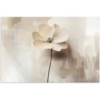 MuchoWow Poster Blume - Beige - Farbe - Schatten, (1 St), Poster ohne Rahmen, Wandbild, Wandposter, 30x20 cm