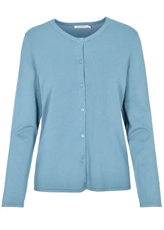 CLARINA - Rdh.-Cardigan, 1/1 Arm, uni gletschereis - Gr. - 38