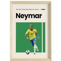 JUSTGOODMOOD Poster Premium ® Neymar Junior Brasilien · Fußball · ohne Rahmen