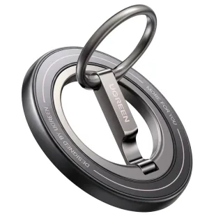 UGREEN LP945 Magnetic Phone Ring Grip Holder Upgraded Dual-Sided Magnetic Holder Rotatable Magnetic Car Mount