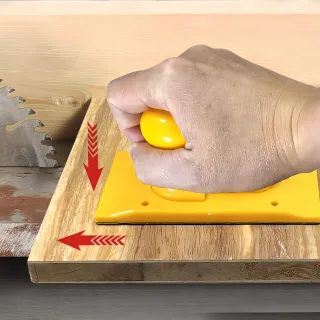 Woodworking Push HandleErgonomic Safety Tool for Anti Slip Cutting & Carpenter Accessory ABS with Non Slip Rubber Base