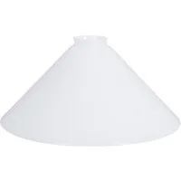 Home4Living Lampenschirm Schusterschirm Ø 300mm weiß Ersatzglas Lampenglas, Glänzend
