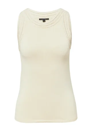 comma - Strickpullunder creme - Gr. - 42
