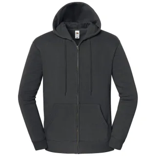 Fruit of the Loom Unisex Erwachsene Ikonisches Premium Vollzip-Hoodie (Helle Graufärbung)