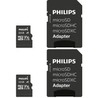 Philips Micro SDHC Karte 32GB Speicherkarte UHS-I U1 Class 10 2er Pack Speicherkarte