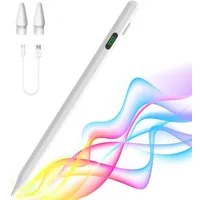 Forrlite Eingabestift Stylus Stift für iPad Apple 2018-2025 mit USB-C Schnellladeleistung (Palm Rejection und Neigungssensitivität für iPad Pro 13''/12,9''/11''/ i-Pad 10/9/8/7/6. Gen/i-Pad Mini 6/5./i-Pad Air 5/4/3. Gen) Touchstift für Schule, Büro 