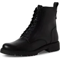 Tamaris Schnürstiefelette, Blockabsatz, Schnürboots, Businessschuh mit dezenten Ziernähten