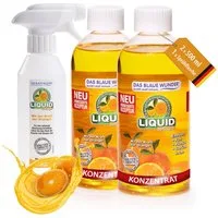 Das Blaue Wunder® Liquid Orange Orangenreiniger Universalreiniger inkl. Sprühflasche Reinigungskonzentrat (2-St)