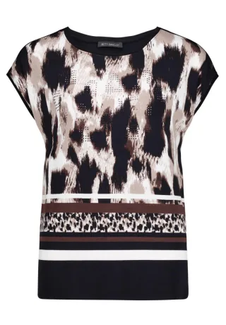 Betty Barclay - Shirt mit Mustermix schwarz - Gr. - 42