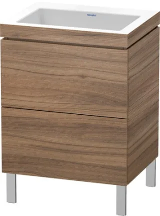 Duravit L-Cube c-bonded Set bodenstehend Nussbaum Matt 600x480x698 mm - LC6936N7979 LC6936N7979