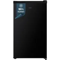 homeX Kühlschrank CS0881-B, 85 cm hoch, 47.5 cm breit, 90 Liter, Vollraumkühlschrank ohne Gefrierfach, klein, freistehend