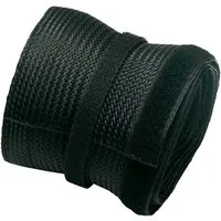 PureMounts Geflechtschlauch PureMounts® - Kabelschlauch PM-ZCCS-SOCKS-85B Polyester 1,80m Schwarz