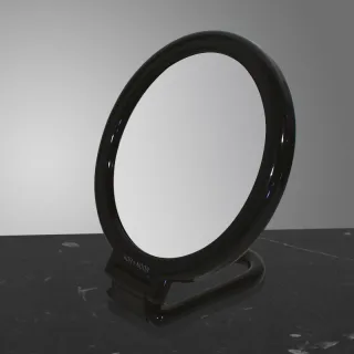 Koh-i-Noor Spiegel mit Klappgriff, doppelseitig, SC152N-3, schwarz SC152N-3