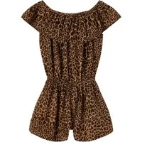 Name It Kurzoverall NKFVINAYA PLAYSUIT FFF Kunstfaser, elastischer Bund, Allover-Druck