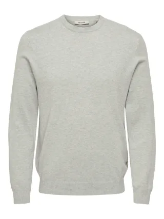 only & sons - Pullover - Onsloui grau - Gr. - L