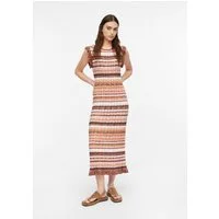 comma Midikleid Kleid Midikleid aus Ajourstrick