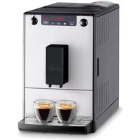 Melitta Kaffeevollautomat Solo® 950-766, Pure Silver, Perfekt für Café crème & Espresso, nur 20cm breit