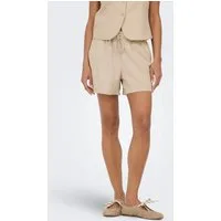 ONLY Shorts ONLGOA MW LIN BL PULL-UP SHORTS CC PNT mit Leinen